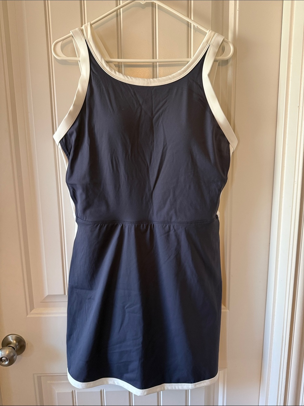 Navy and White Athletic Dress XL